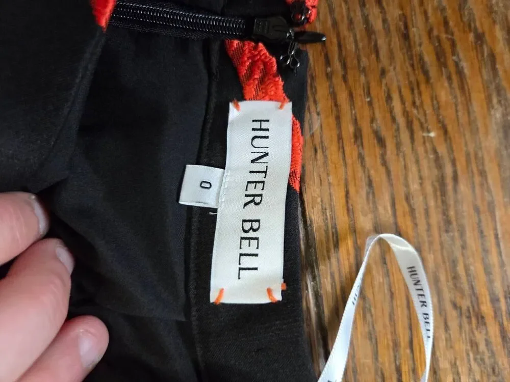 Hunter Bell red&black full skirt sz 0